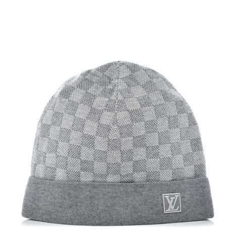 grey louis vuitton beanie|Louis Vuitton damier beanie.